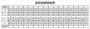 歯周組織検査表